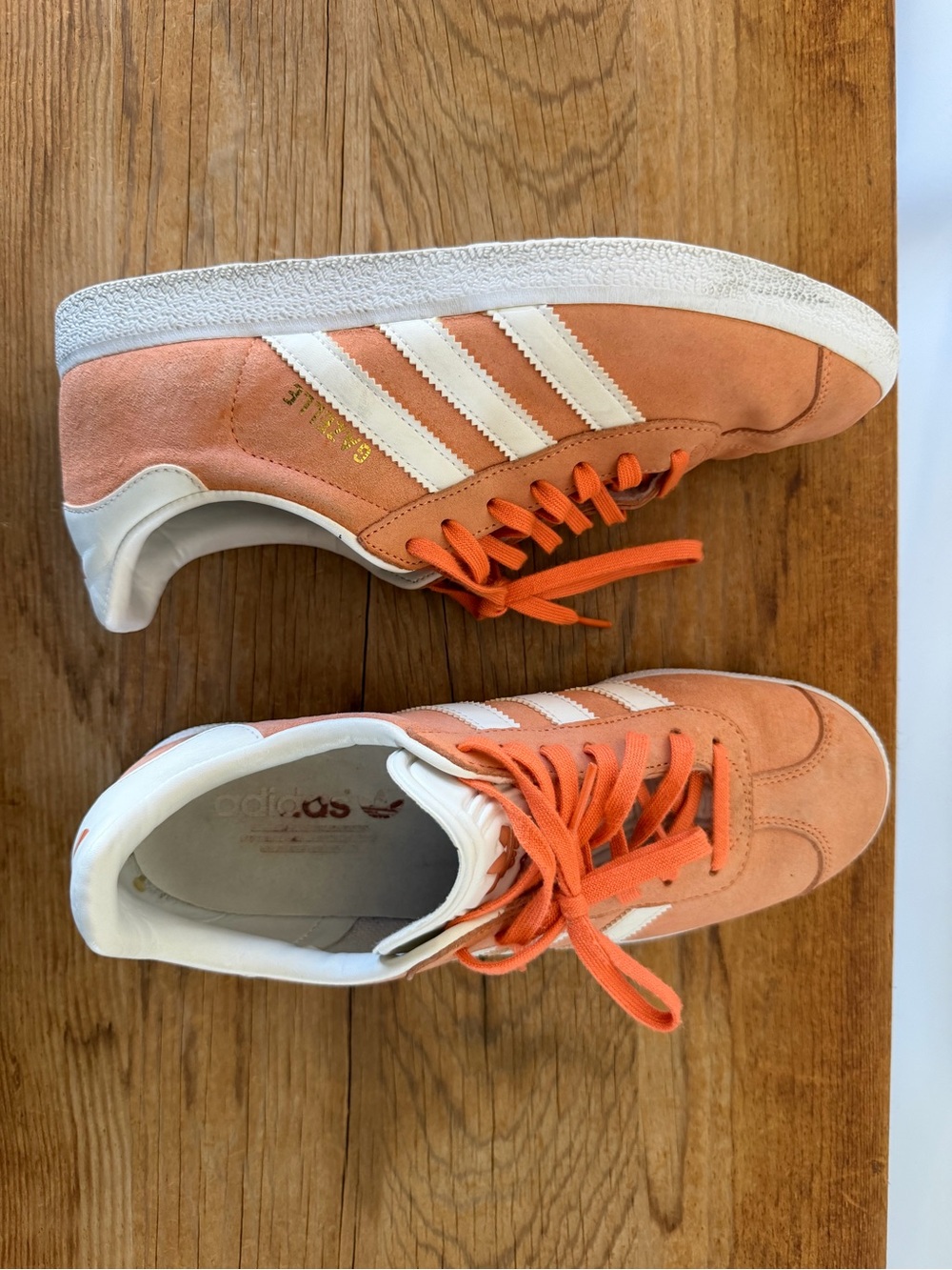 Adidas Gazelle Solar Orange Coral Tennis Shoe Sneakers Athletic Women’s 8 - Picture 5 of 8